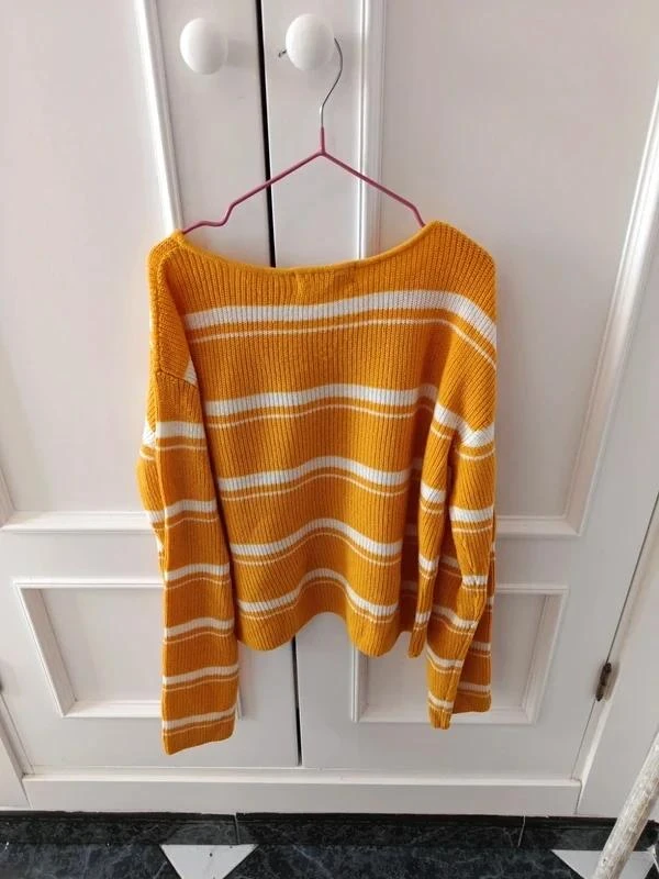 Jersey de Punto Mostaza a Rayas H&M - Talla 10-12 años (152 cm) – photo 2